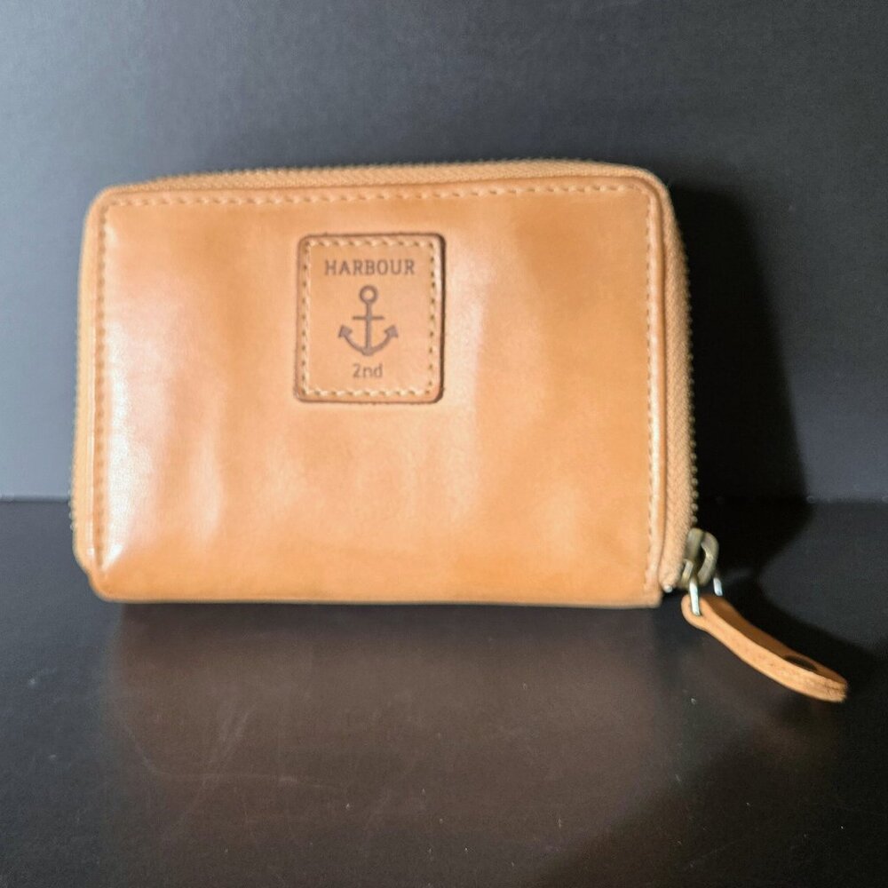Harbour 2nd Genuine Natural Leather Bi-Fold Wallet SUPER-SOFT Zip Around